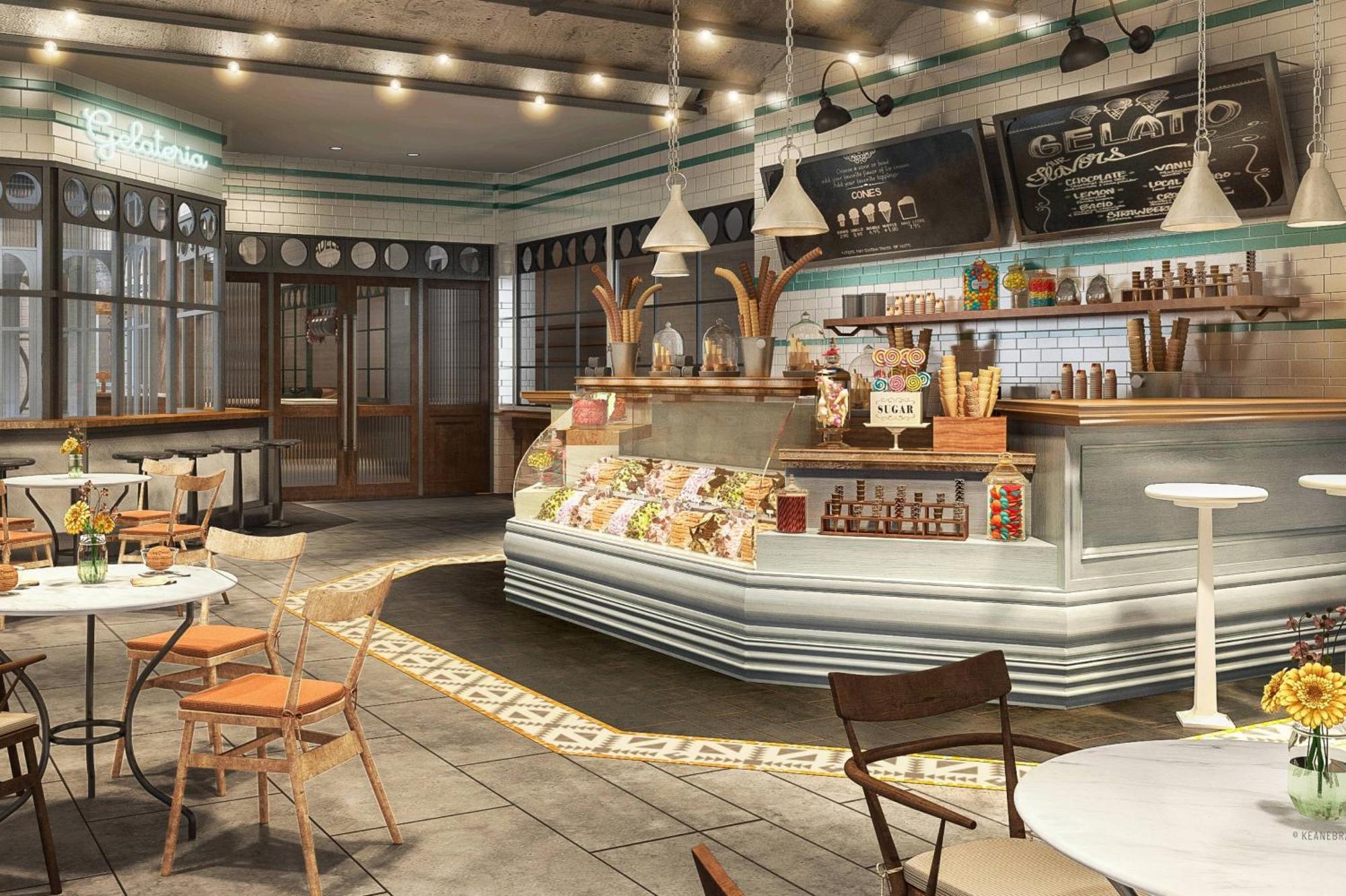 Marriott Resort Palm Jumeirah, Dubaj Exteriér fotografie 3D rendering of a coffee shop