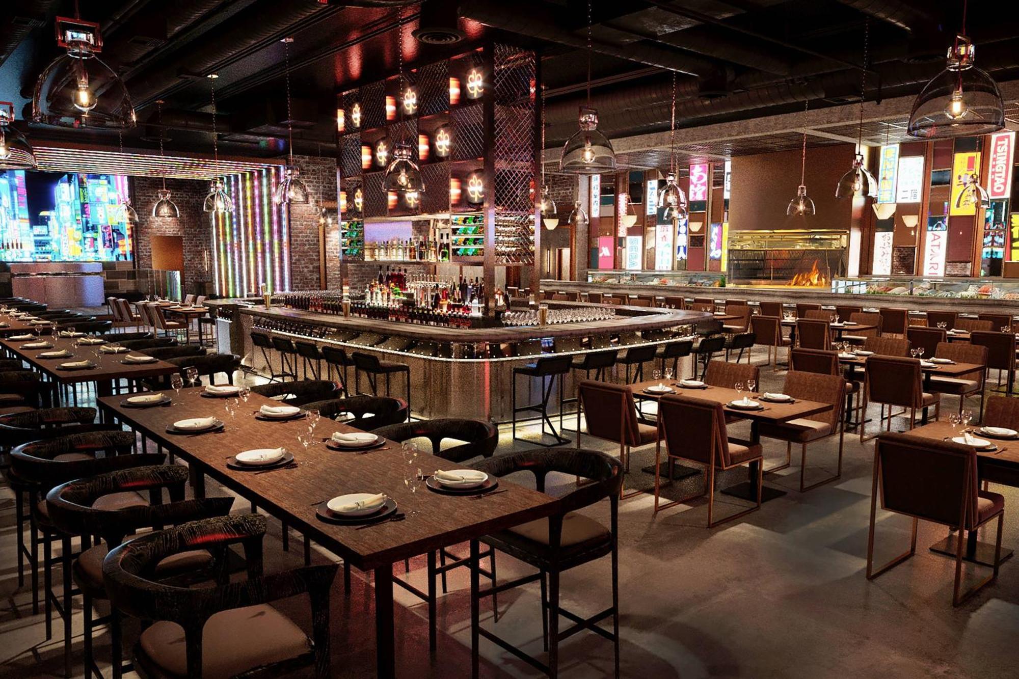 Marriott Resort Palm Jumeirah, Dubaj Exteriér fotografie Interior of a restaurant in Hong Kong